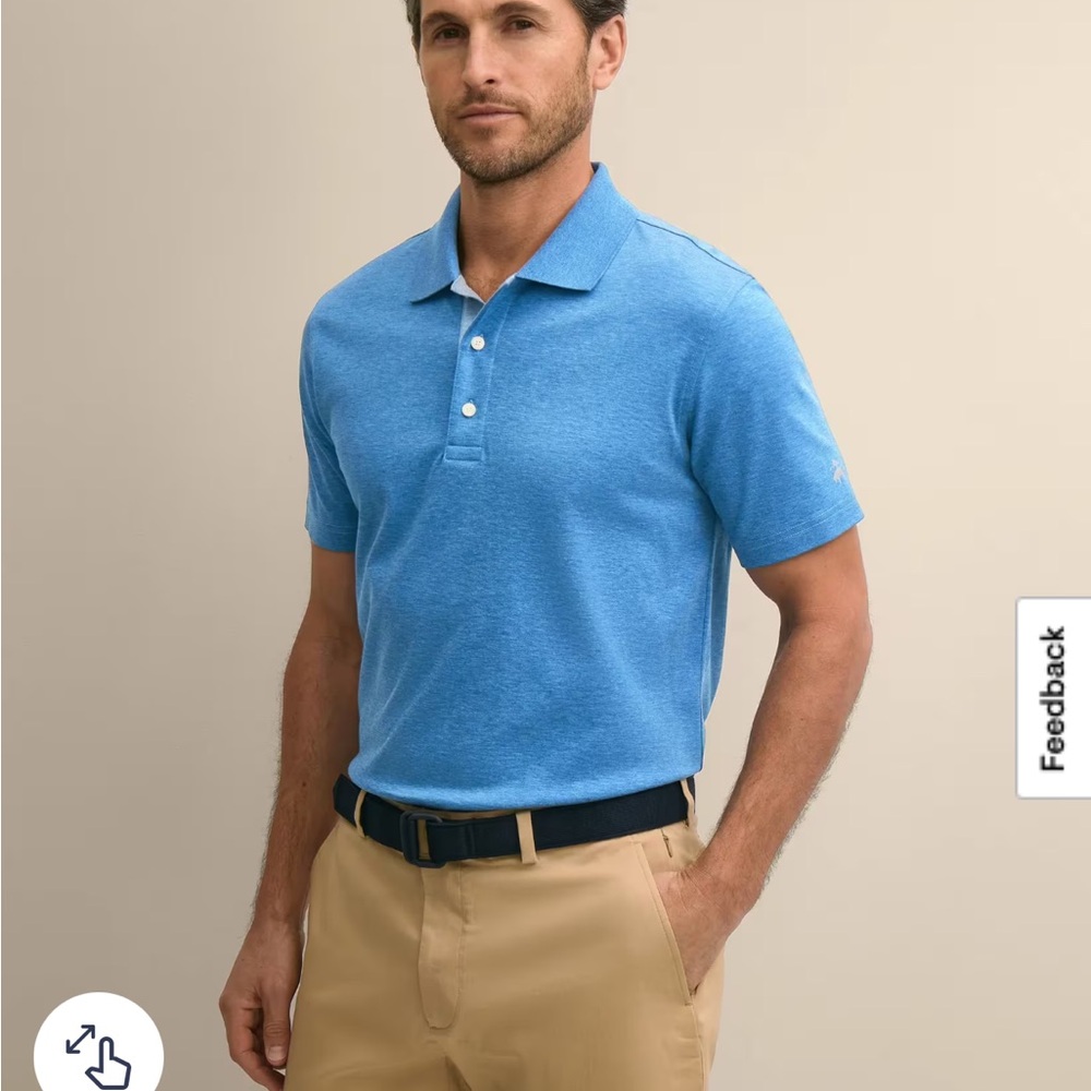 Brooks Brother’s Blue Short-Sleeve Polo Shirt
